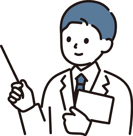 説明する男性の画像